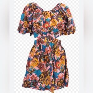 Love the Label Arya Dress, Britney Pink Print - XS